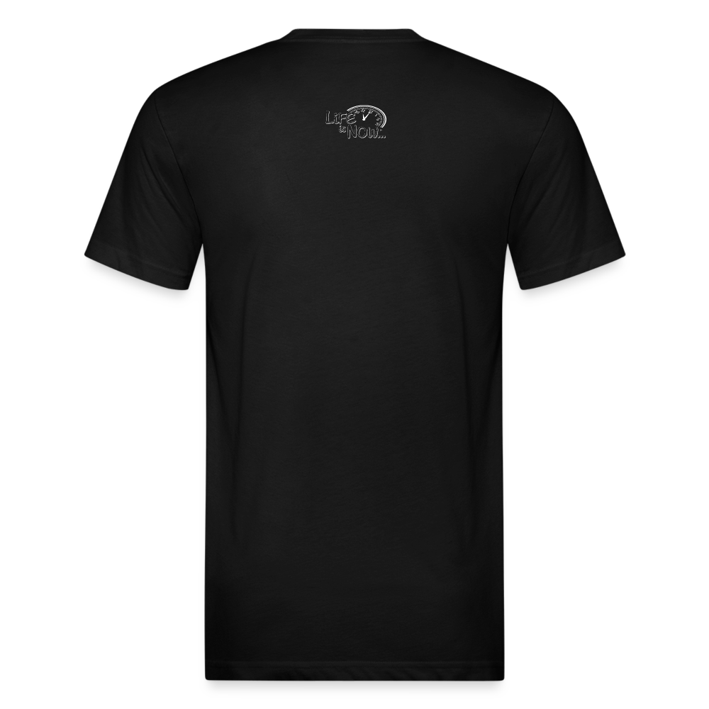 Mountain High Fitted Cotton/Poly T-Shirt - black