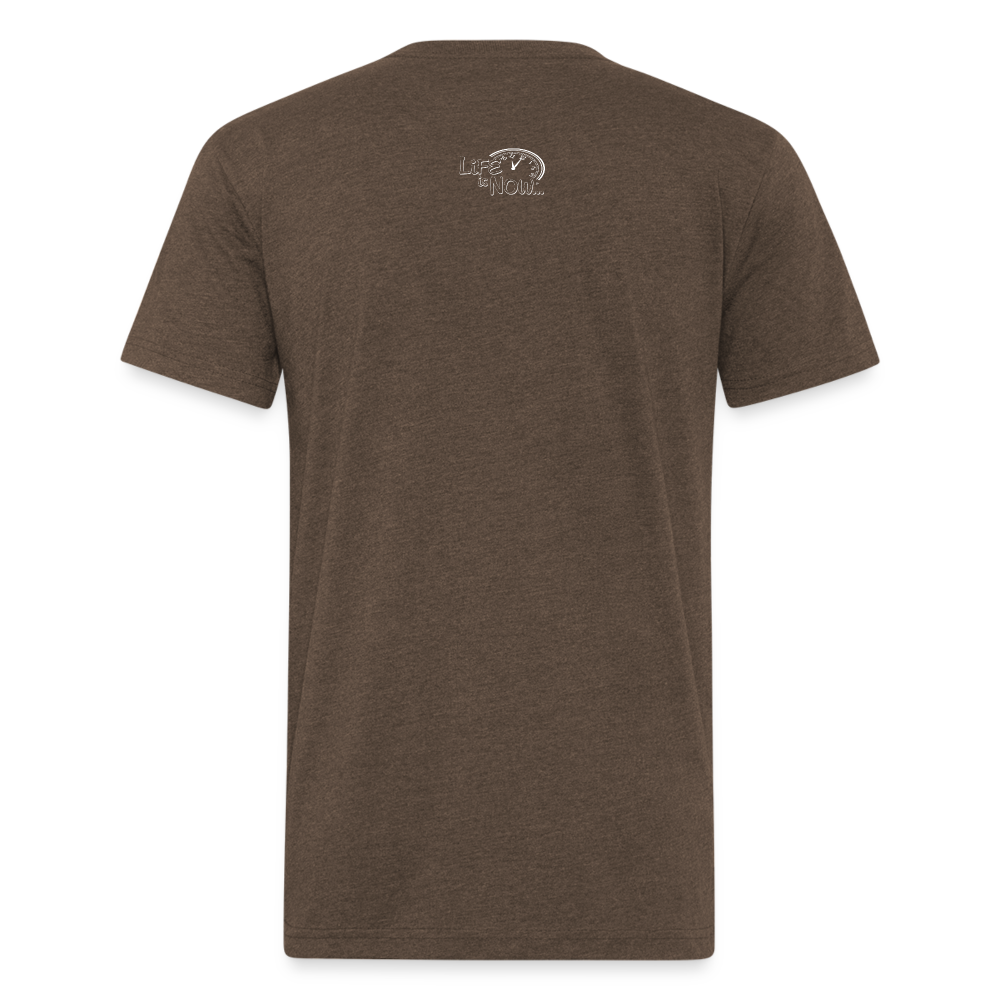 Mountain High Fitted Cotton/Poly T-Shirt - heather espresso