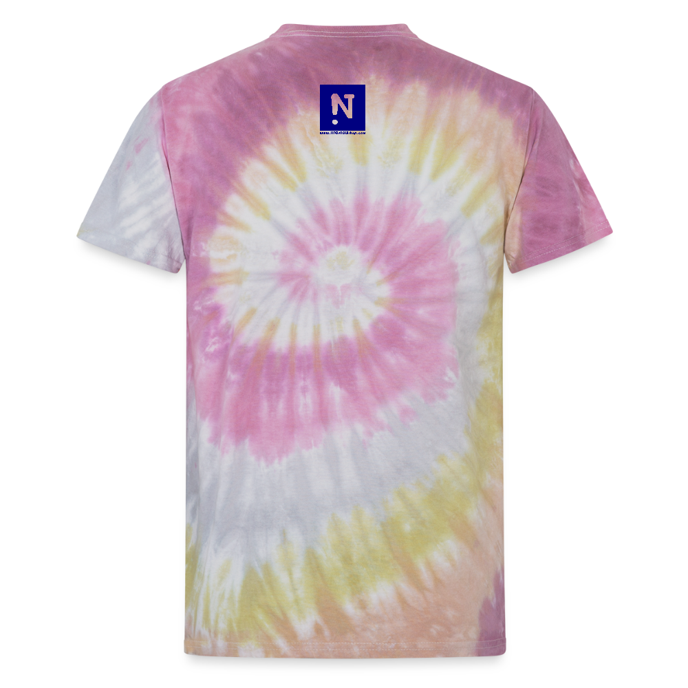 Unisex Tie Dye Peace T-Shirt - Desert Rose