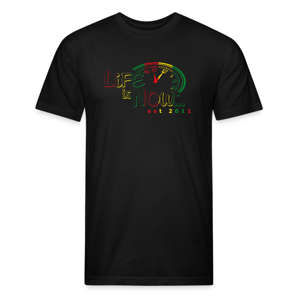 Rasta Original logo Fitted Cotton/Poly T-Shirt - black