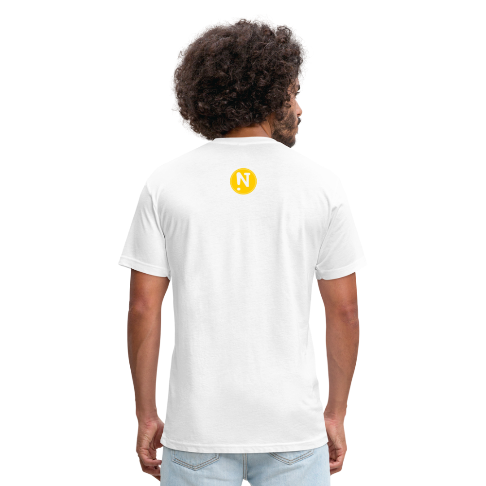 Squiggle Sunflower Fitted Cotton/Poly T-Shirt - white