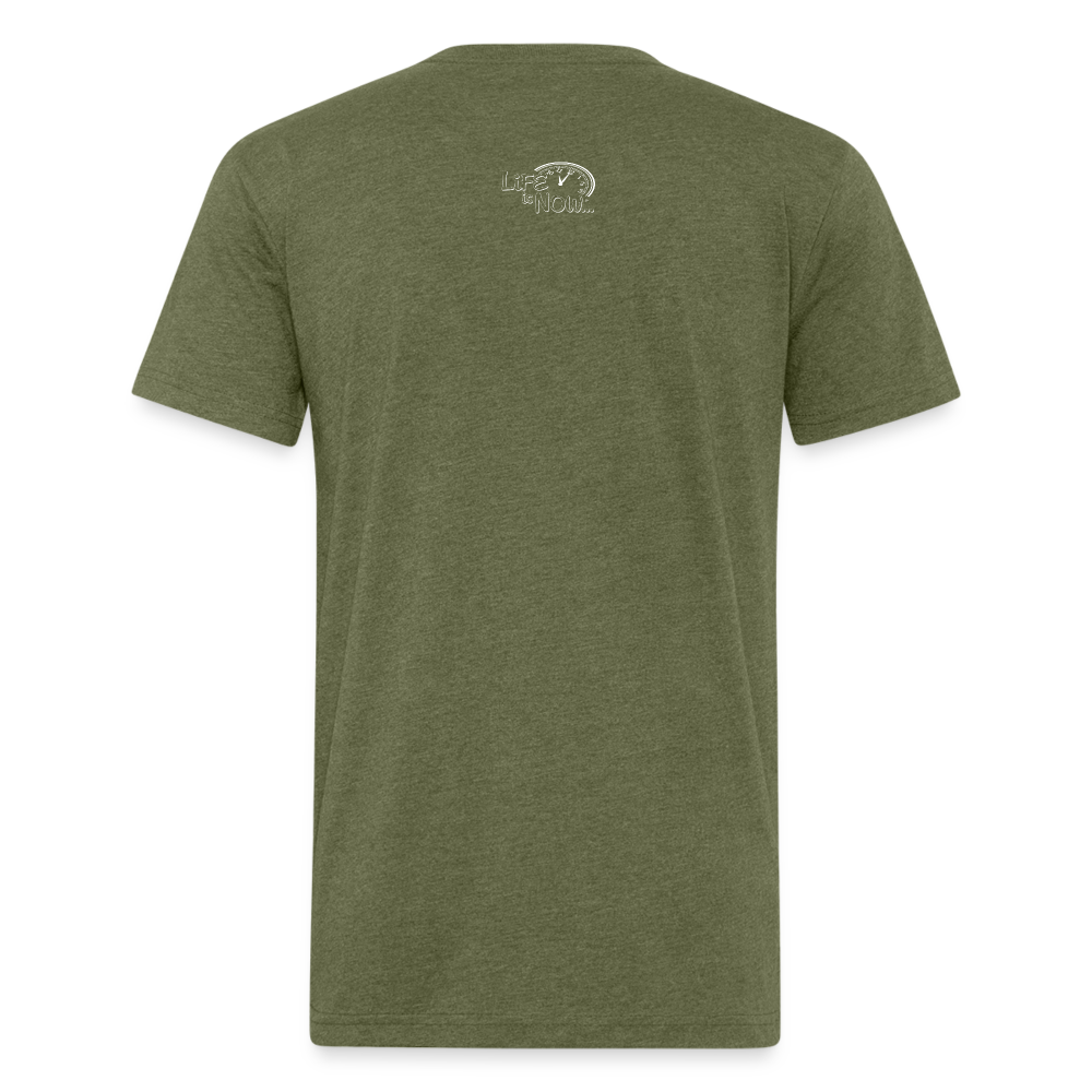 Mountain High Fitted Cotton/Poly T-Shirt - heather military green