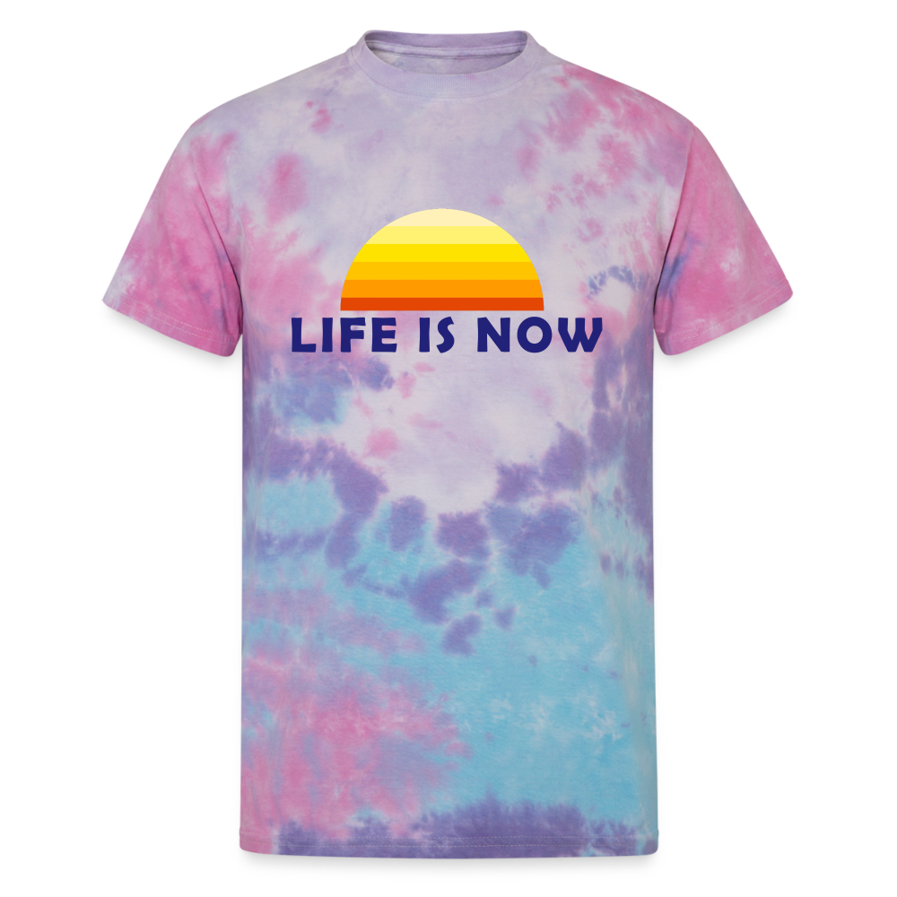 LiFE is NOW Sunset Unisex Tie Dye T-Shirt - cotton candy