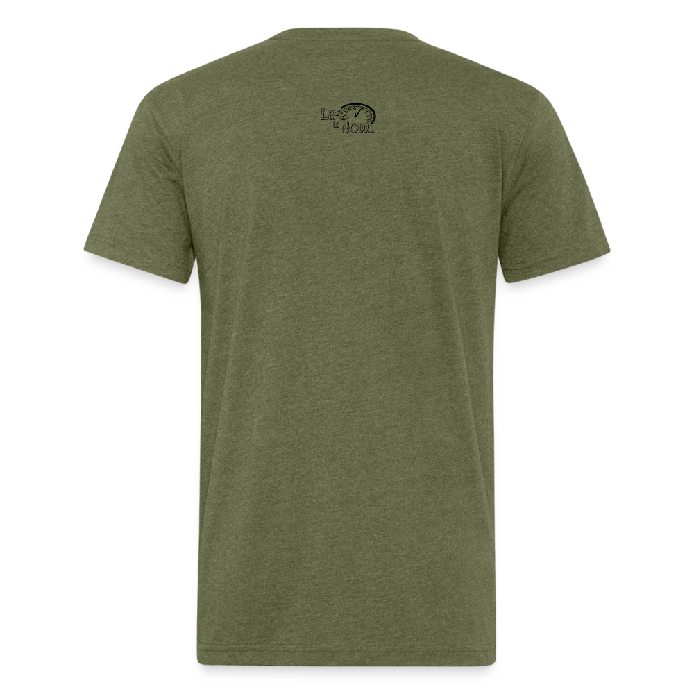 One Goal Down Fitted Cotton/Poly T-Shirt - heather military green