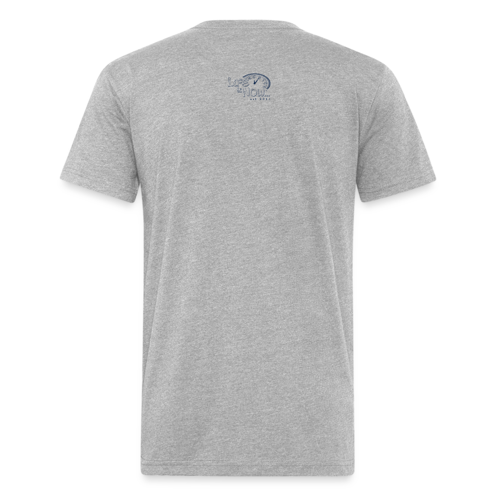 Sandwich Boardwalk Navy Fitted Cotton/Poly T-Shirt - heather gray