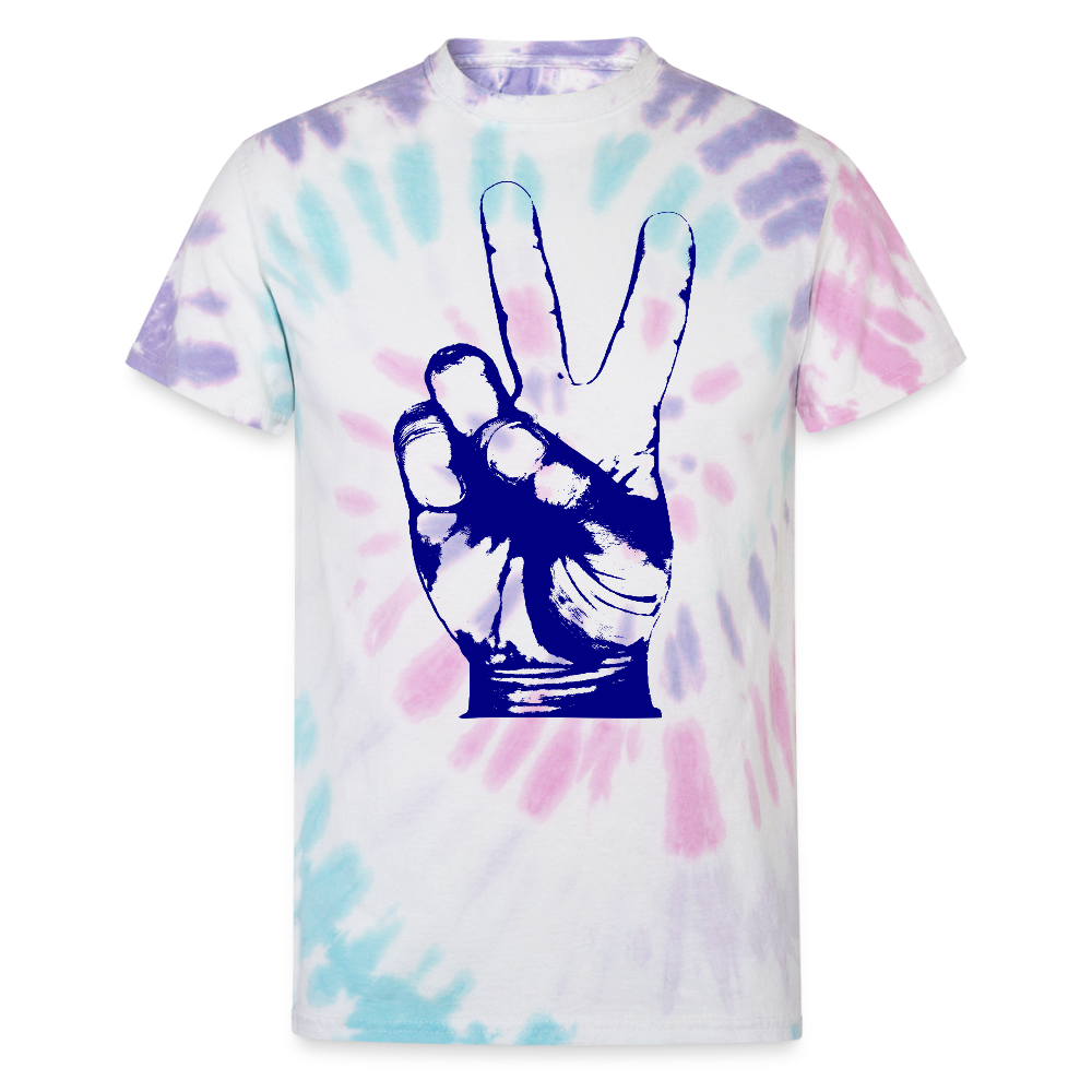Unisex Tie Dye Peace T-Shirt - Pastel Spiral