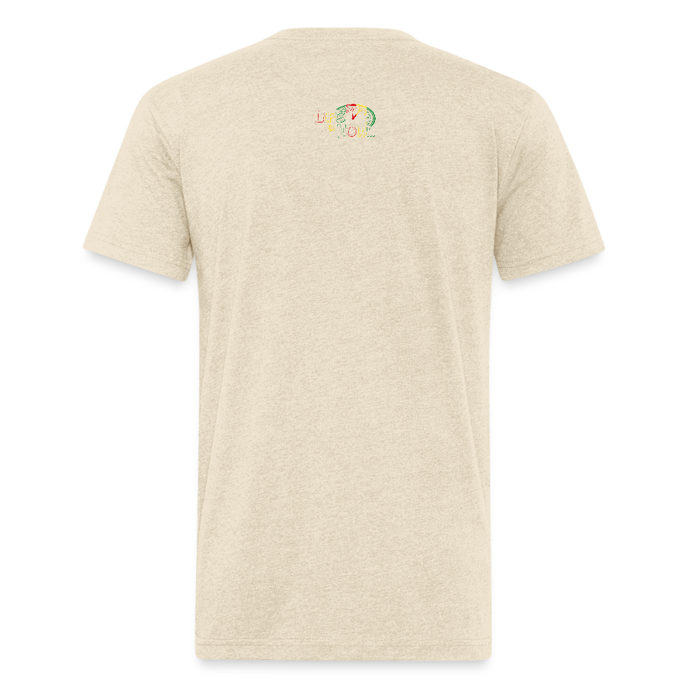 Rasta Beach Club Fitted Cotton/Poly T-Shirt - heather cream