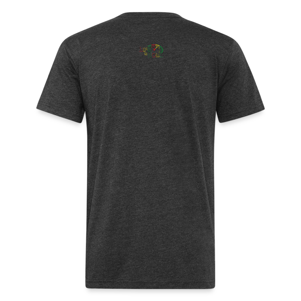 Rasta Live Fitted Cotton/Poly T-Shirt - heather black