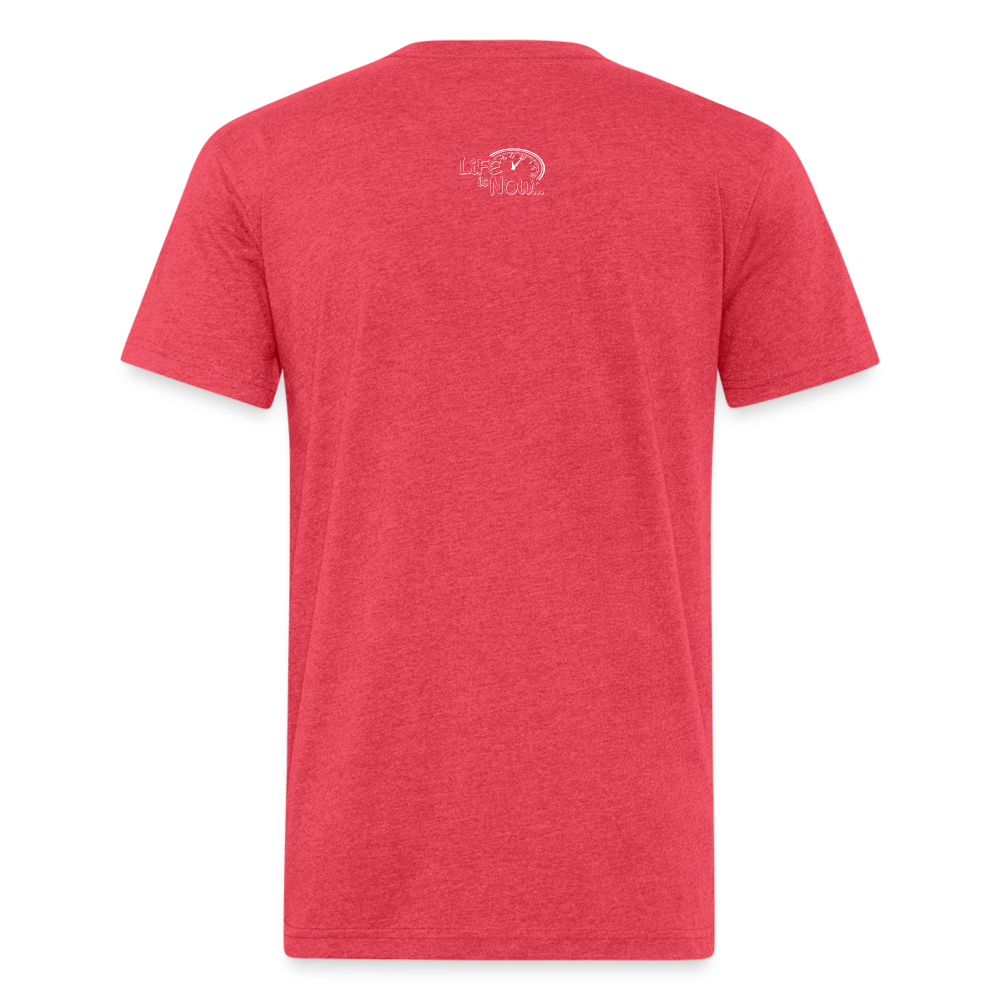 Mountain High Fitted Cotton/Poly T-Shirt - heather red