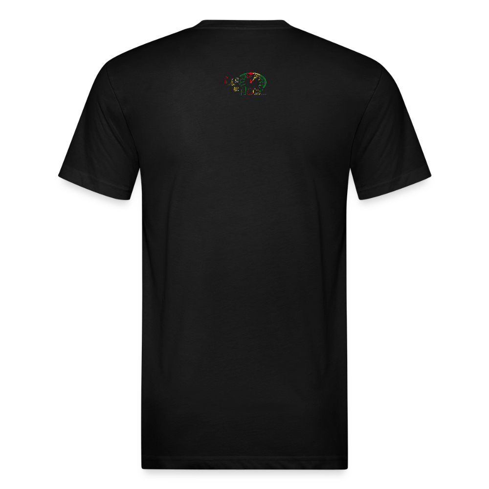 Rasta Original logo Fitted Cotton/Poly T-Shirt - black