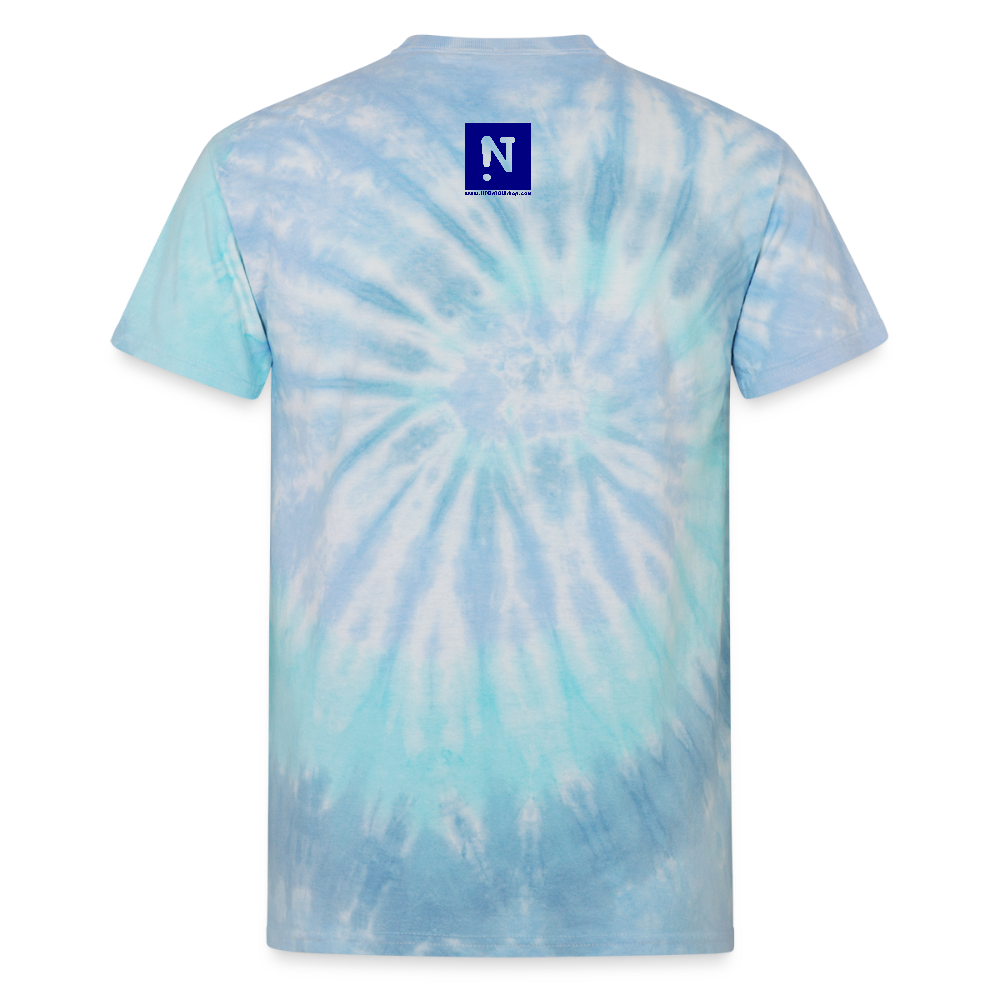 Unisex Tie Dye Peace T-Shirt - blue lagoon