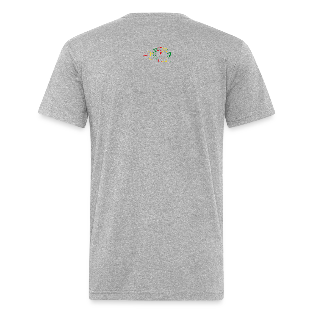 Rasta Beach Club Fitted Cotton/Poly T-Shirt - heather gray