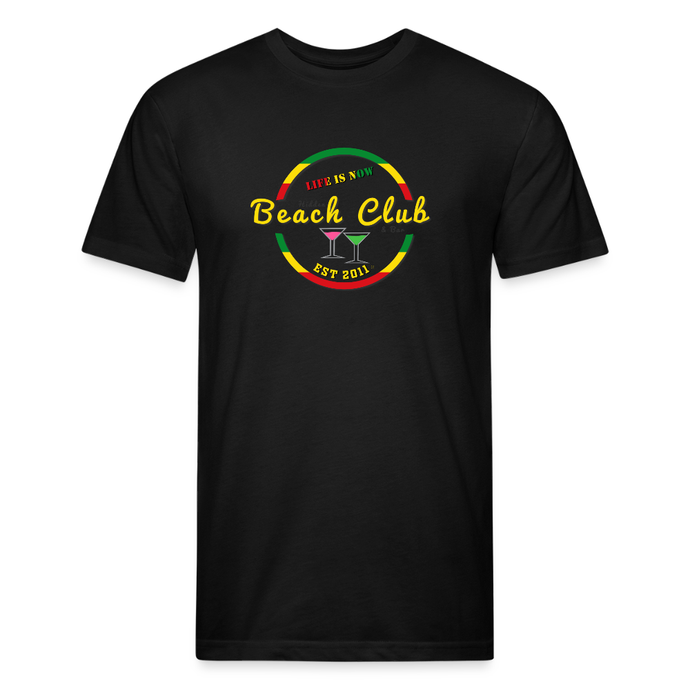 Rasta Beach Club Fitted Cotton/Poly T-Shirt - black