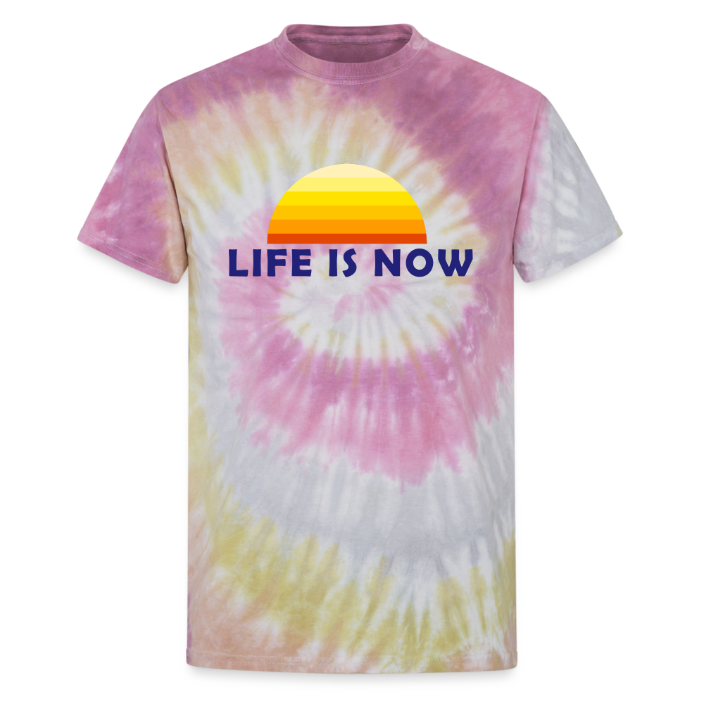 LiFE is NOW Sunset Unisex Tie Dye T-Shirt - Desert Rose