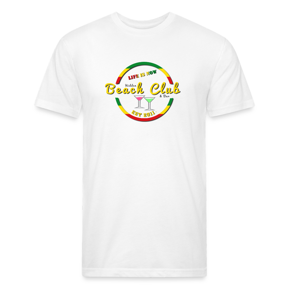 Rasta Beach Club Fitted Cotton/Poly T-Shirt - white