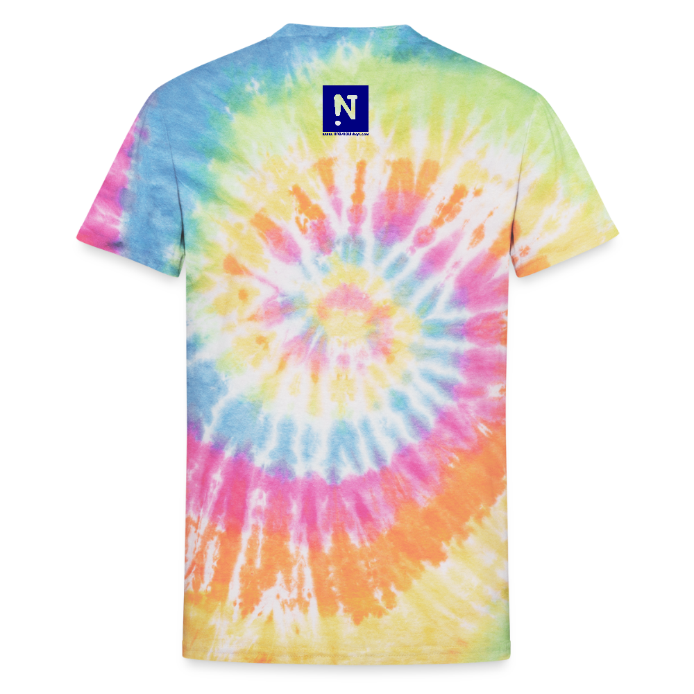 Unisex Tie Dye Peace T-Shirt - rainbow