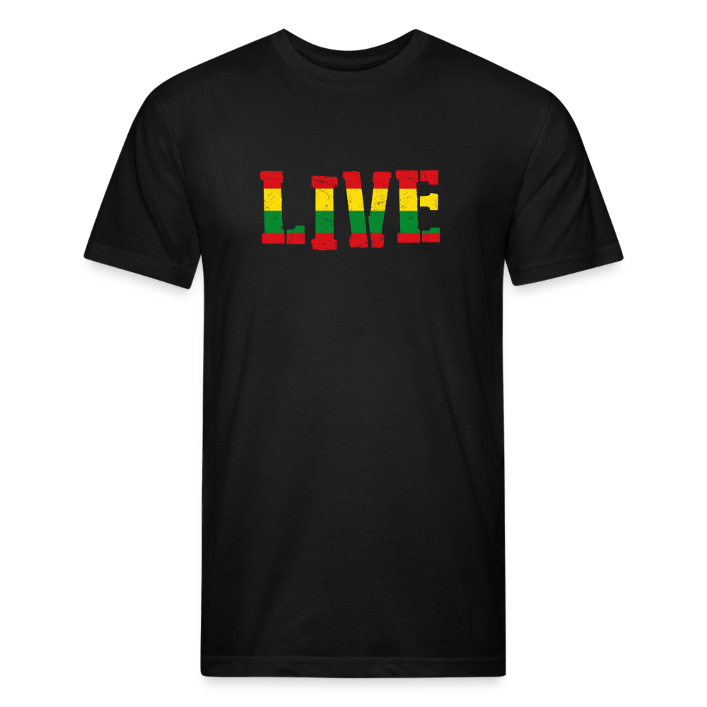 Rasta Live Fitted Cotton/Poly T-Shirt - black