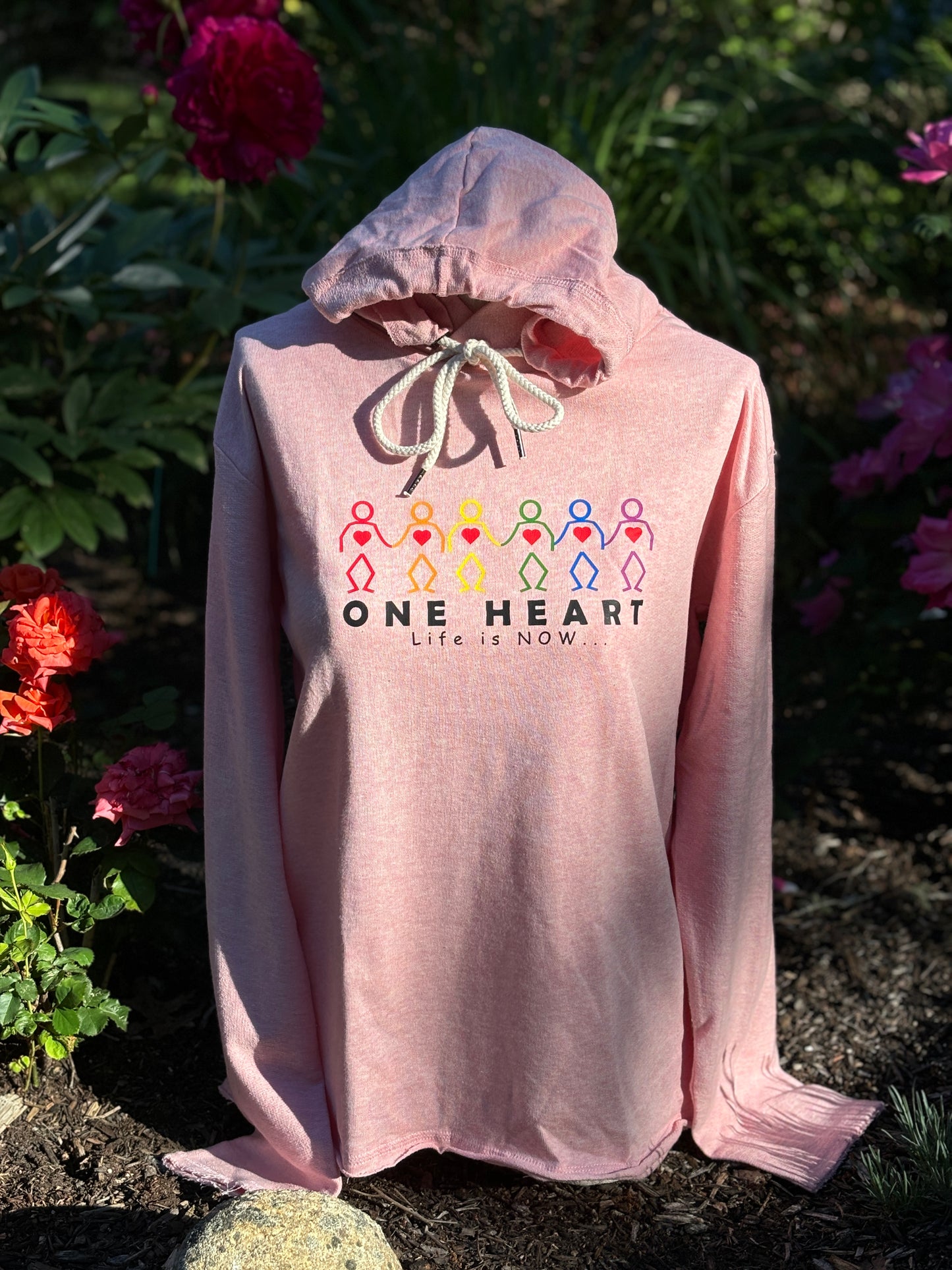 One Heart Unisex Lightweight Terry Hoodie