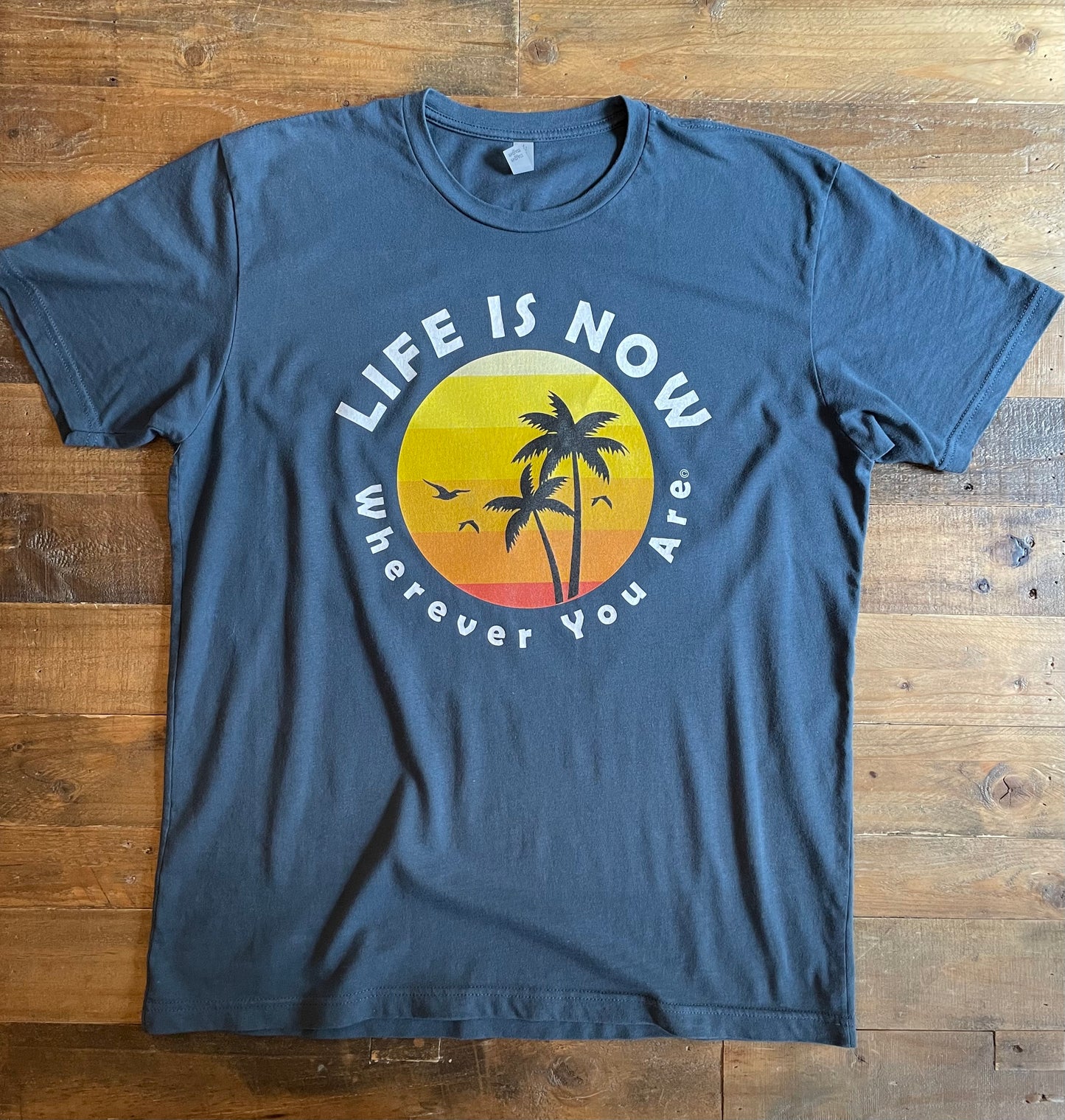 LiFE is NOW...Wherever You Are Palm Short Sleeve T-shirt (men’s light)