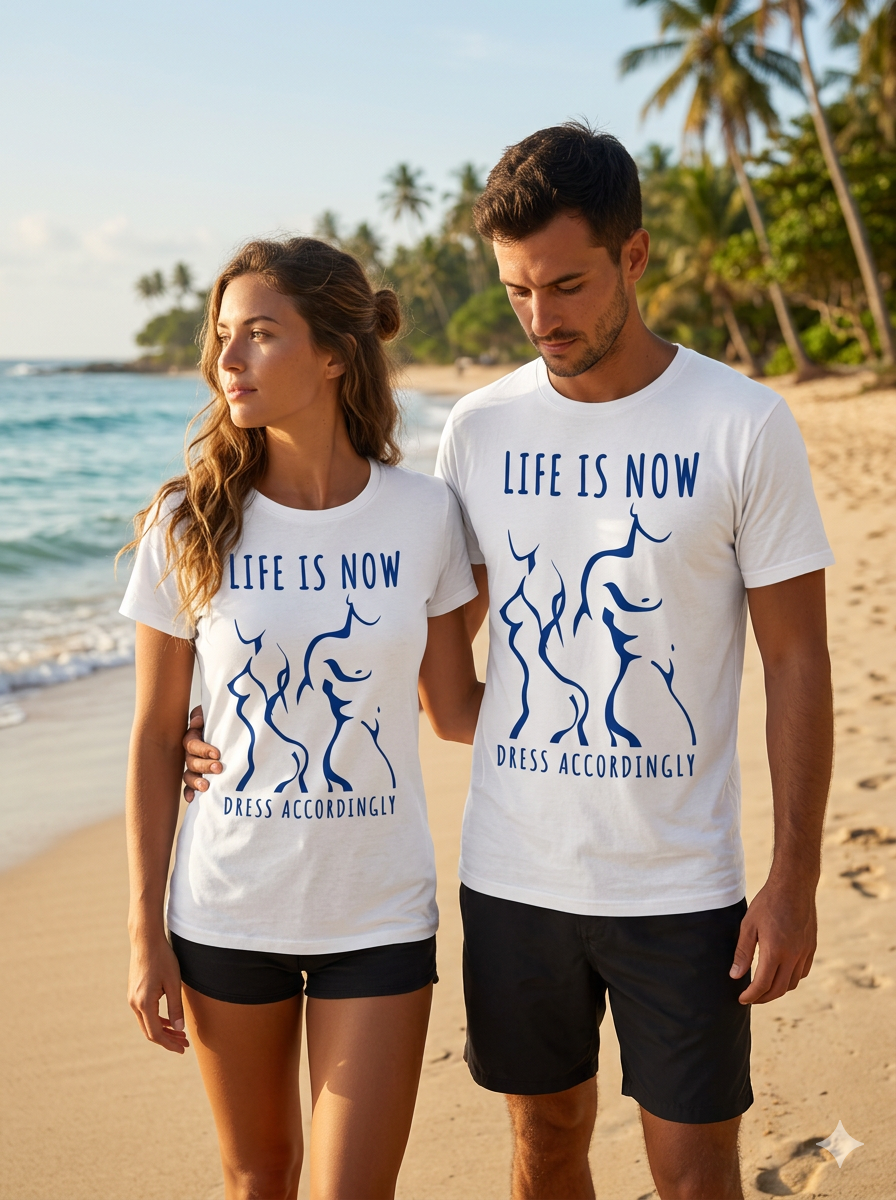 LiFE is NOW...Dress Accordingly Short Sleeve Cotton T-shirt