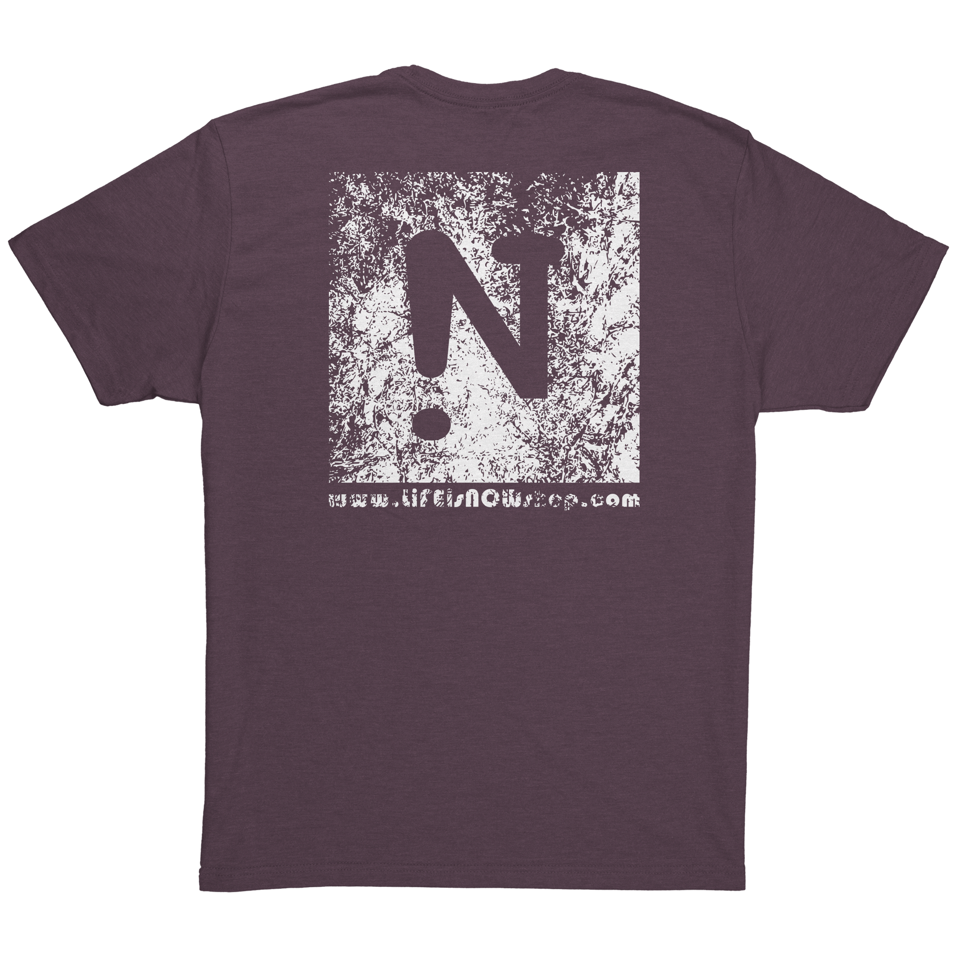 L_I_N_LiFE_is_NOWMens_Triblend_Shirt_Vintage_Purple_Back_Mockup.png