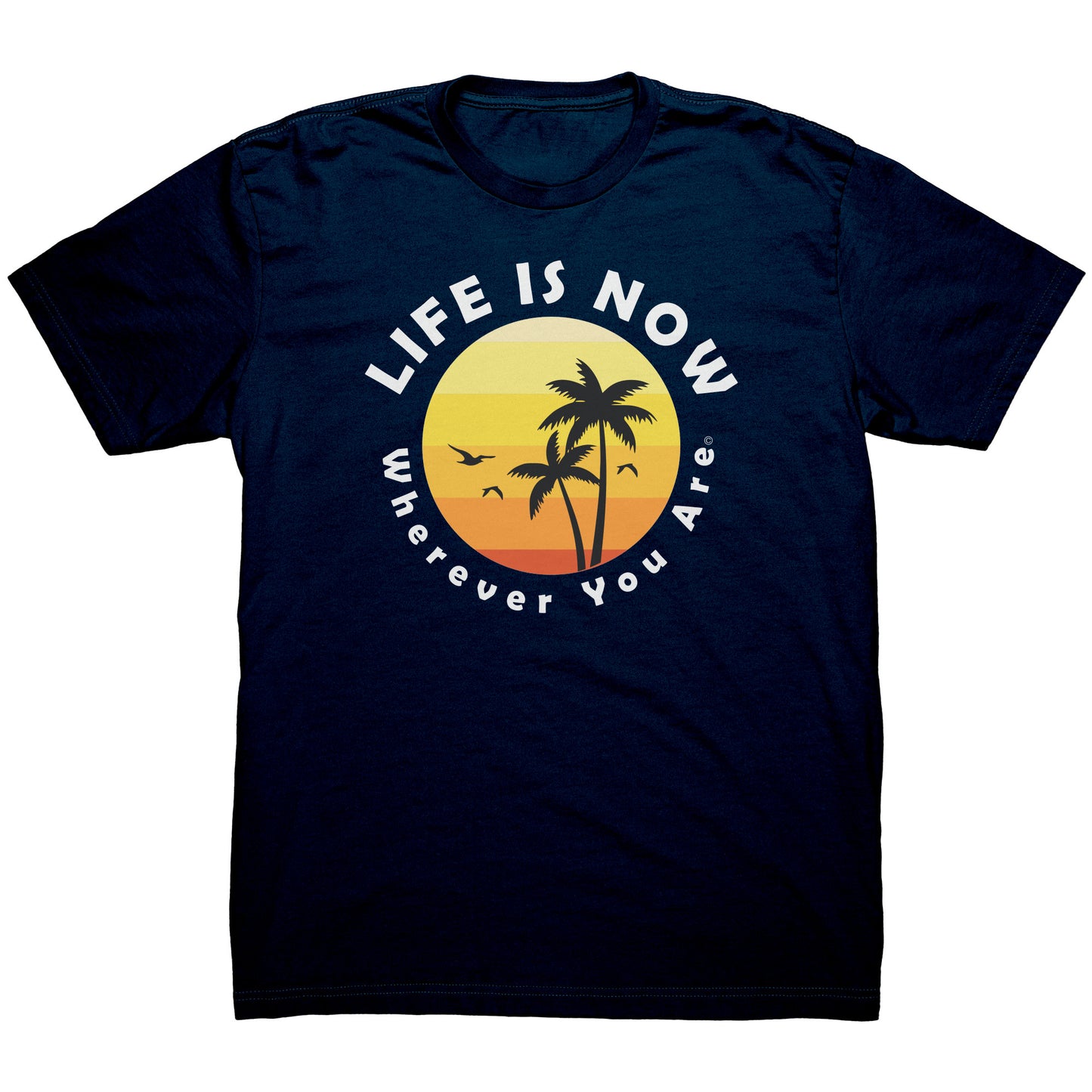 LiFE is NOW...Wherever You Are Palm Short Sleeve T-shirt (men’s light)