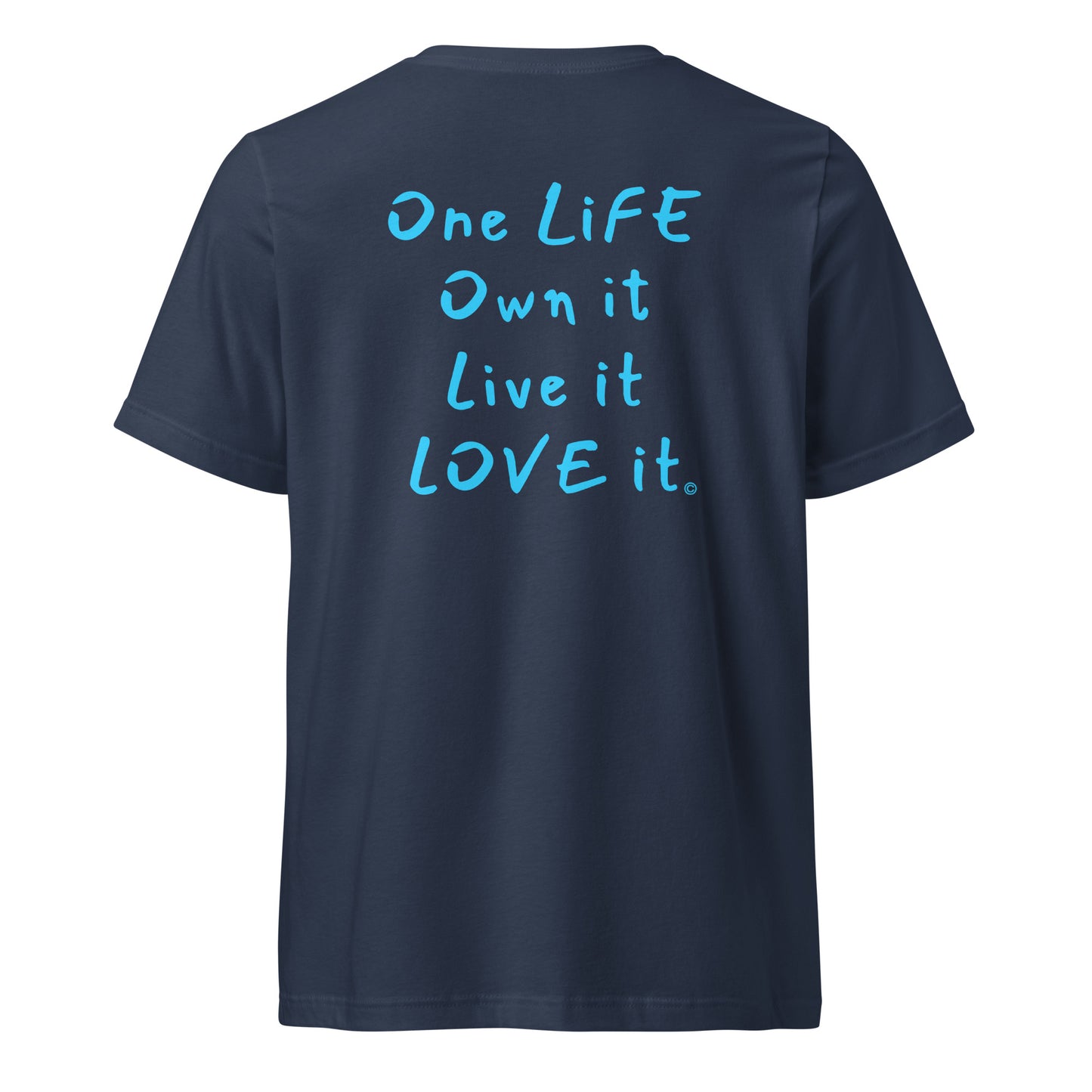 (The Mullet V-Tee) One Life, Own it, Live it Love it Unisex Short Sleeve V-Neck T-Shirt