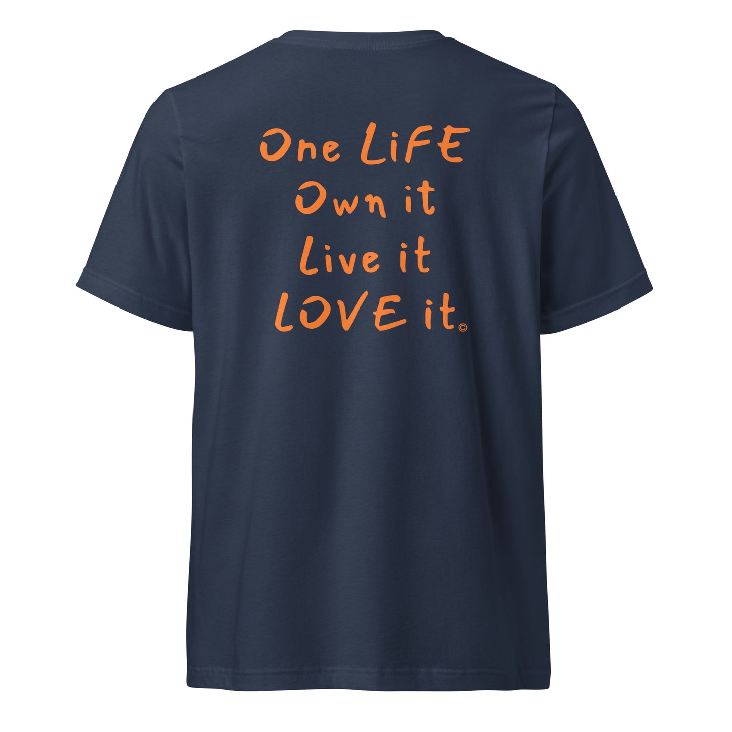 (The Mullet V-Tee) One Life, Own it, Live it Love it Unisex Short Sleeve V-Neck T-Shirt
