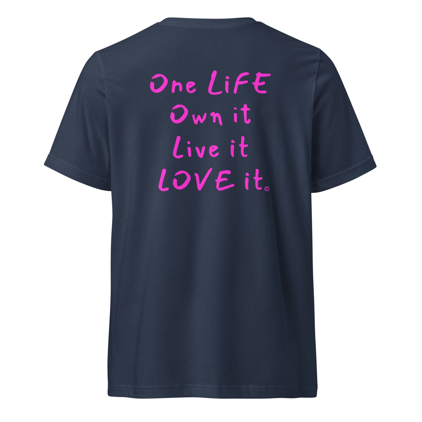 (The Mullet V-Tee) One Life, Own it, Live it Love it Unisex Short Sleeve V-Neck T-Shirt