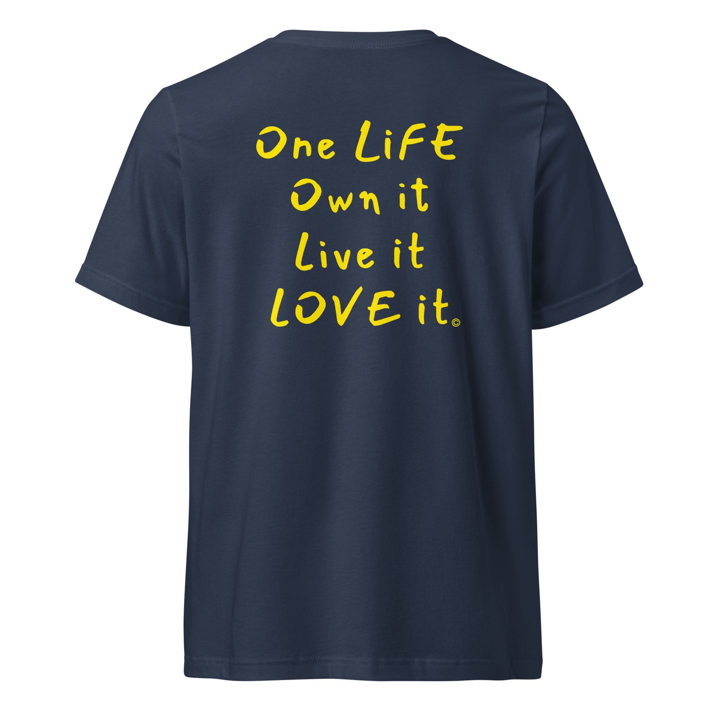 (The Mullet V-Tee) One Life, Own it, Live it Love it Unisex Short Sleeve V-Neck T-Shirt
