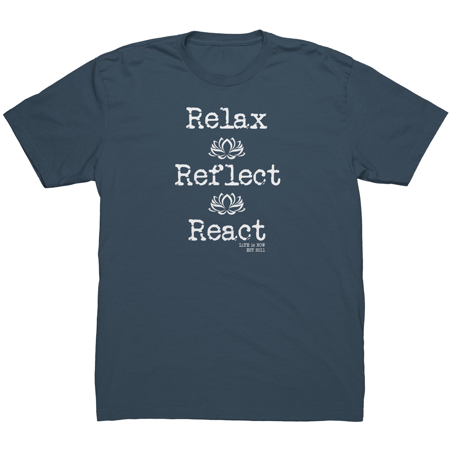 Relax Reflect React Men's Cotton Tee