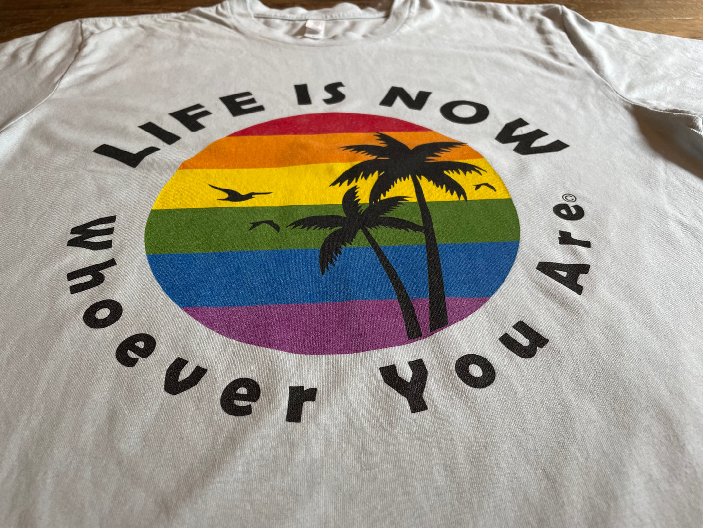 LiFE is NOW...WHOever You Are Palm Short Sleeve T-shirt (men’s)