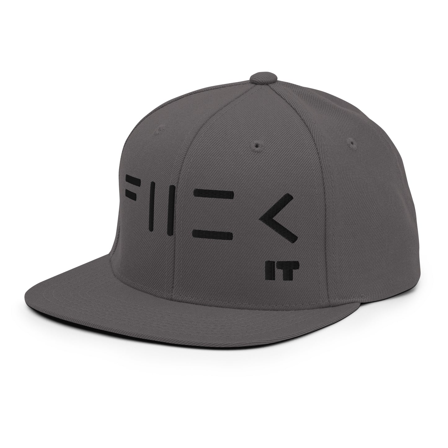 Fuck It Snapback Hat (black embroidery)