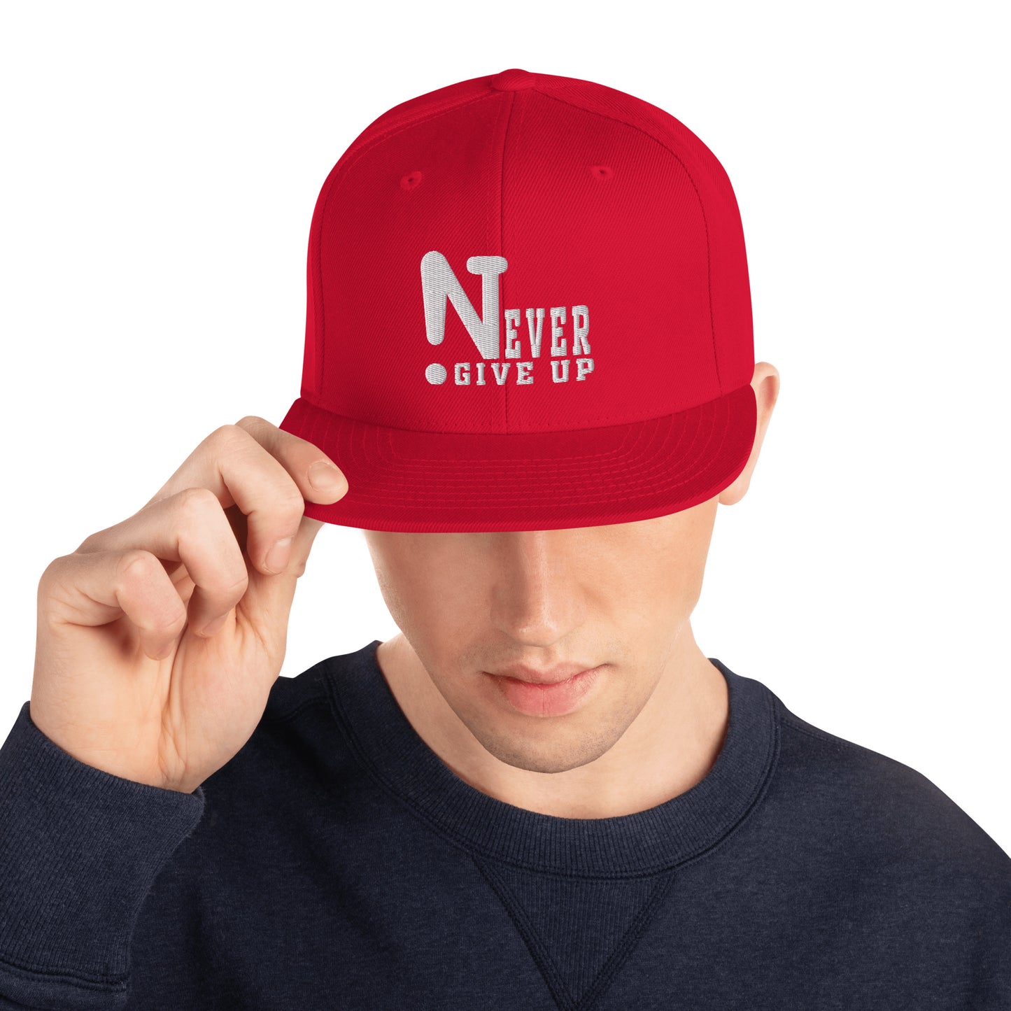 !Never Give Up Snapback Hat