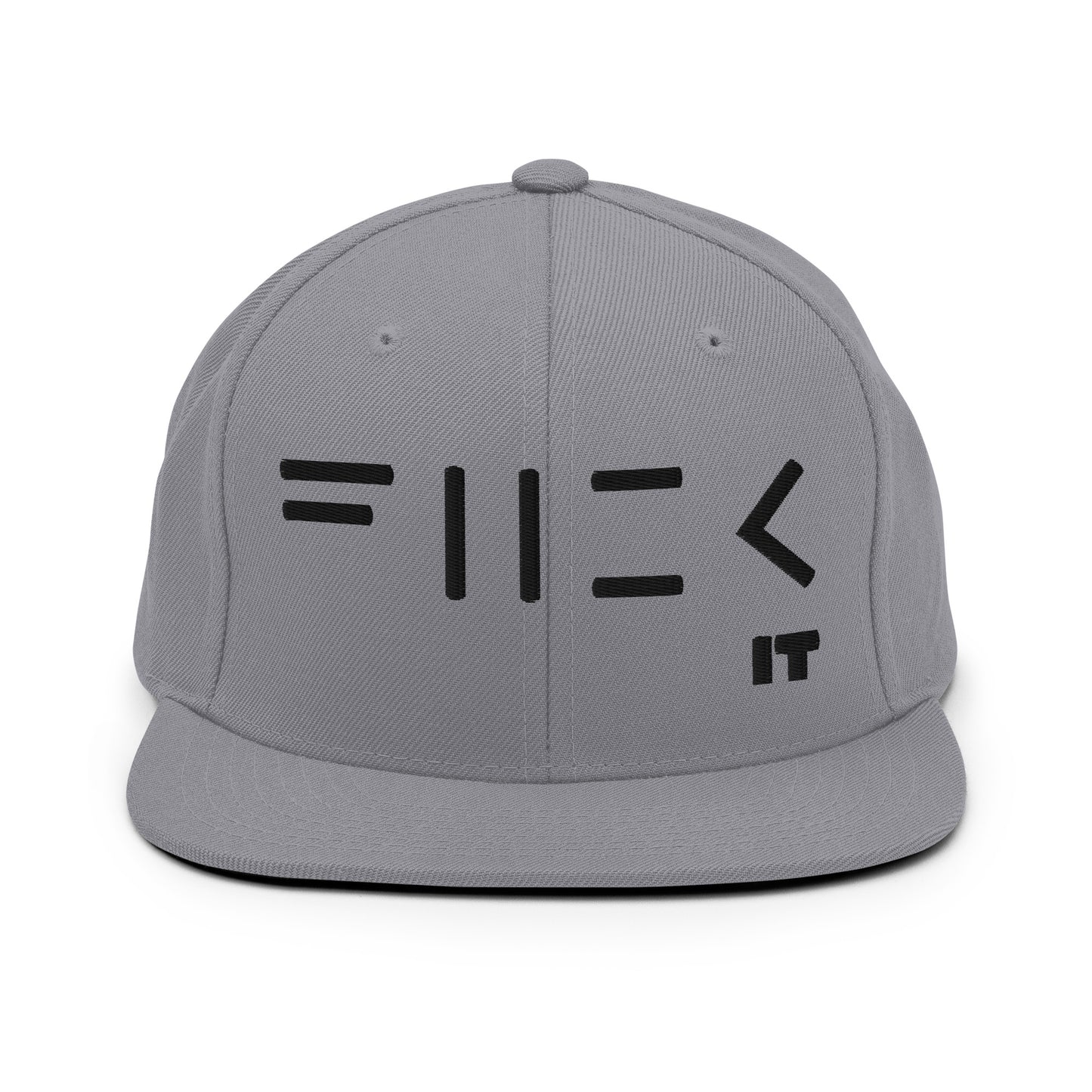 Fuck It Snapback Hat (black embroidery)