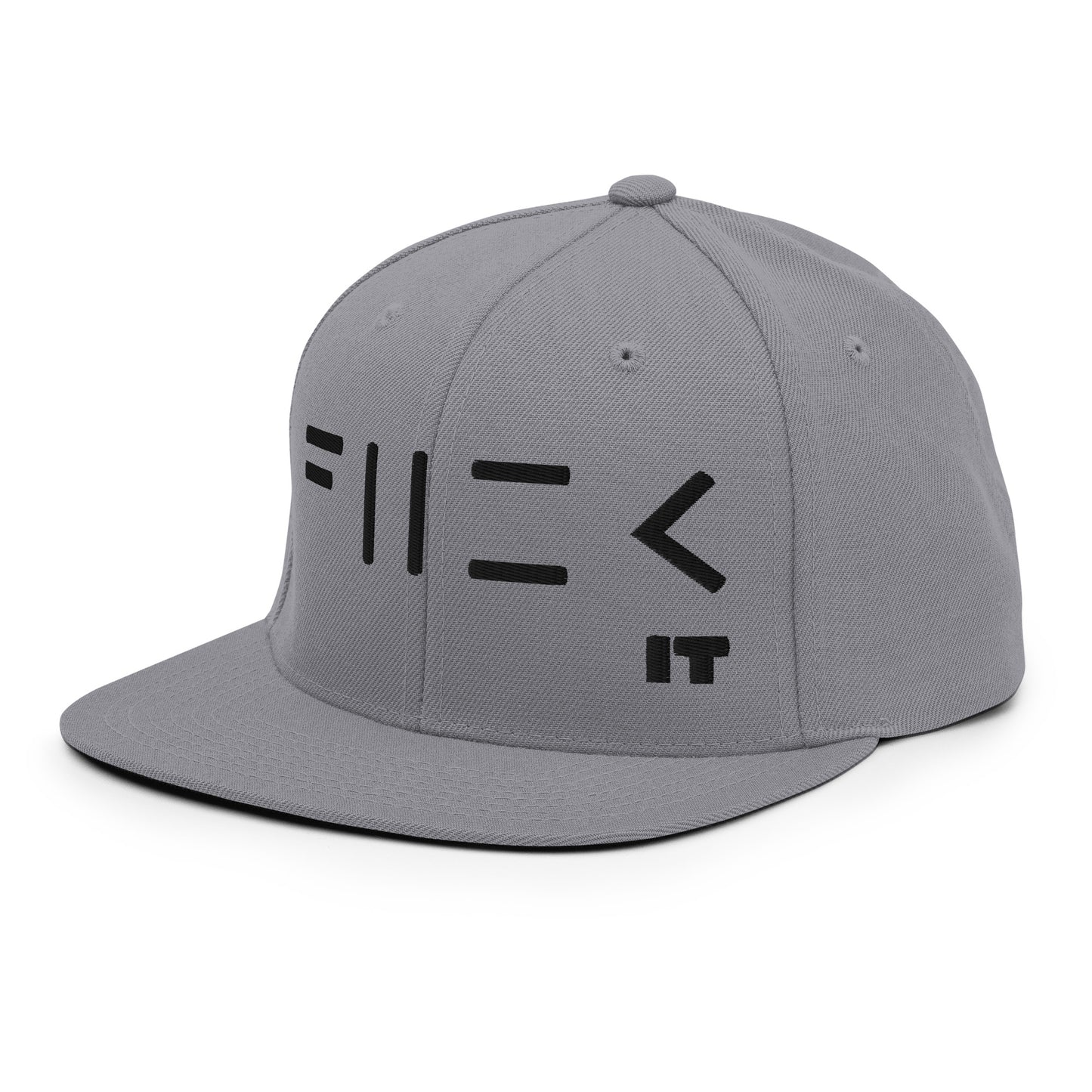 Fuck It Snapback Hat (black embroidery)