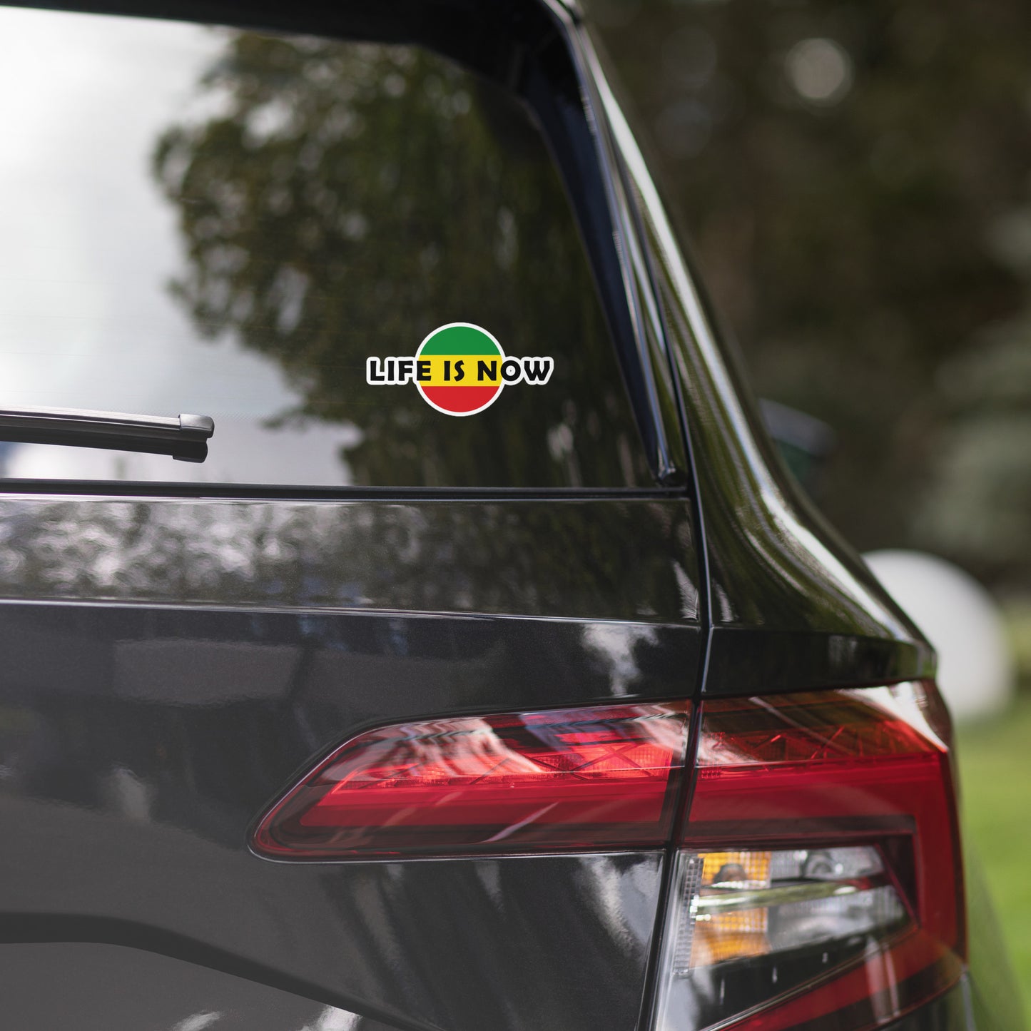 LiFE is NOW...Chevron Rasta Sticker