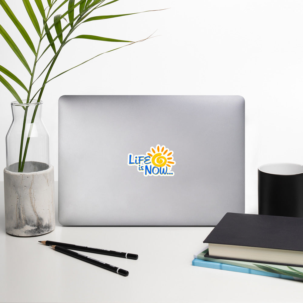 LiFE is NOW...Squiggle Sun Sticker