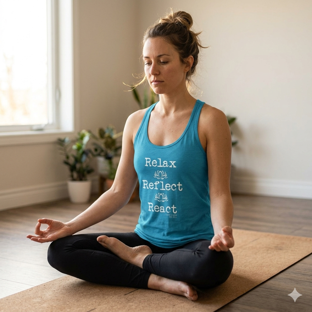Relax Reflect React Women's Racerback Tank