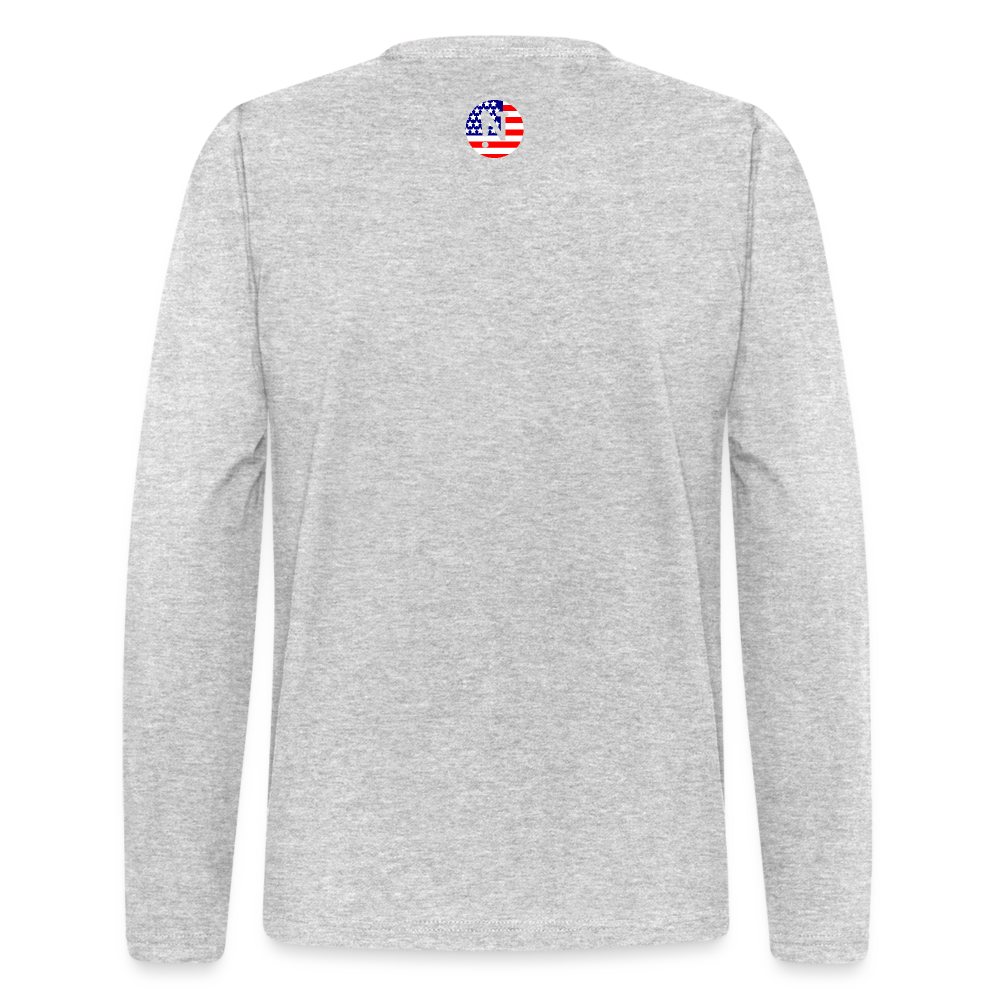 Original (Navy) Logo Men's Long Sleeve T-Shirt - heather gray