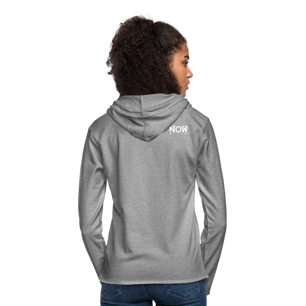 One Heart Unisex Lightweight Terry Hoodie - heather gray