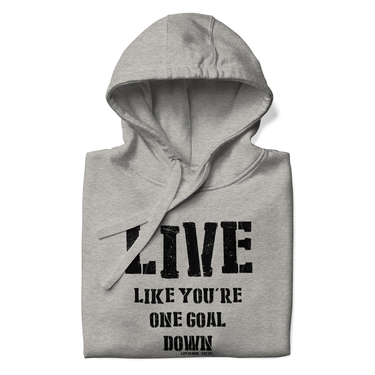 One Goal Down Unisex Hoodie (dark logo)