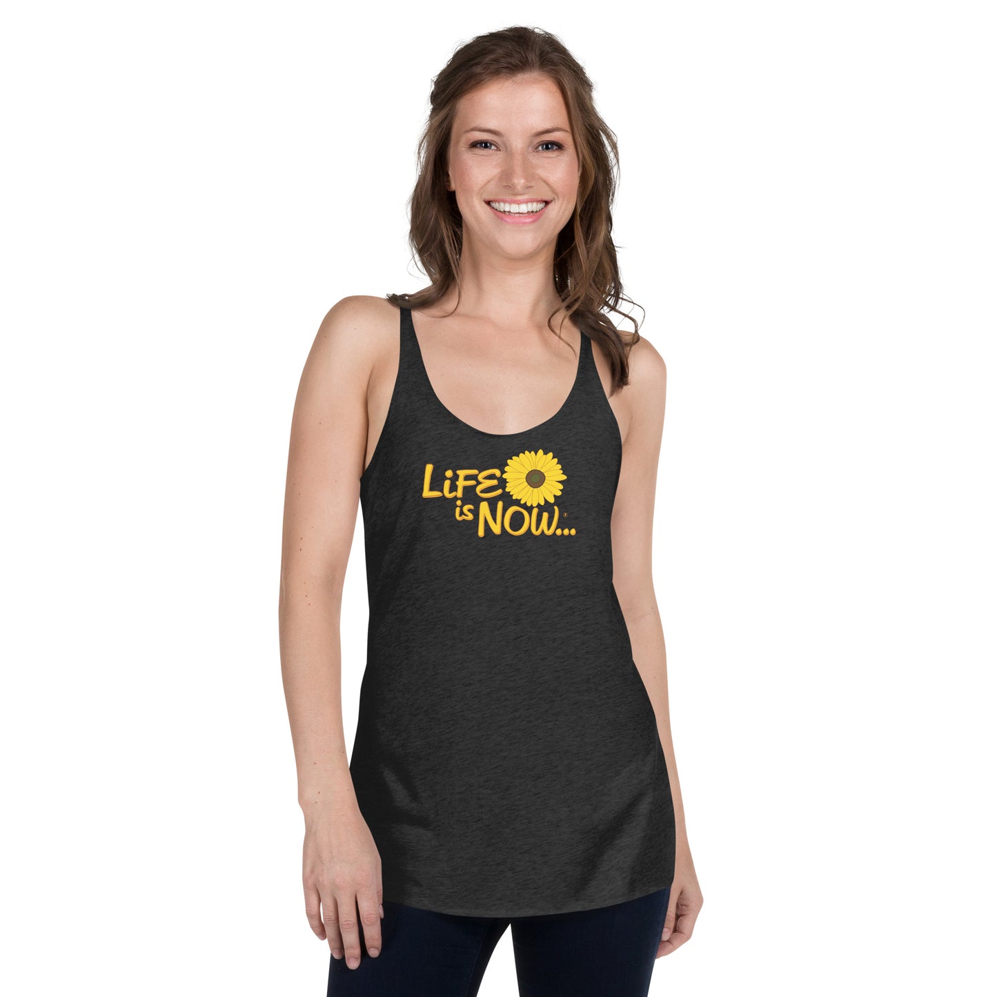 Squiggle Sunflower Women's Racerback Tank