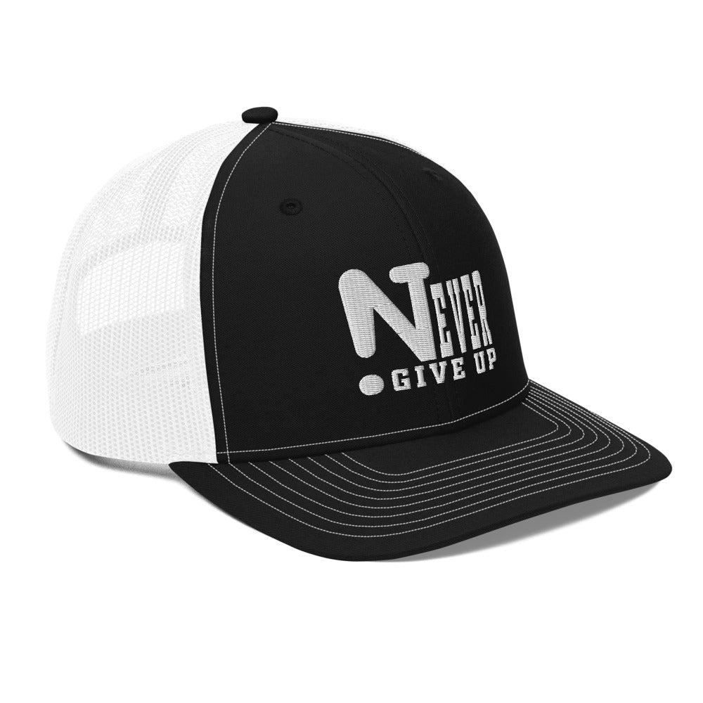 !Never Give Up Trucker Cap