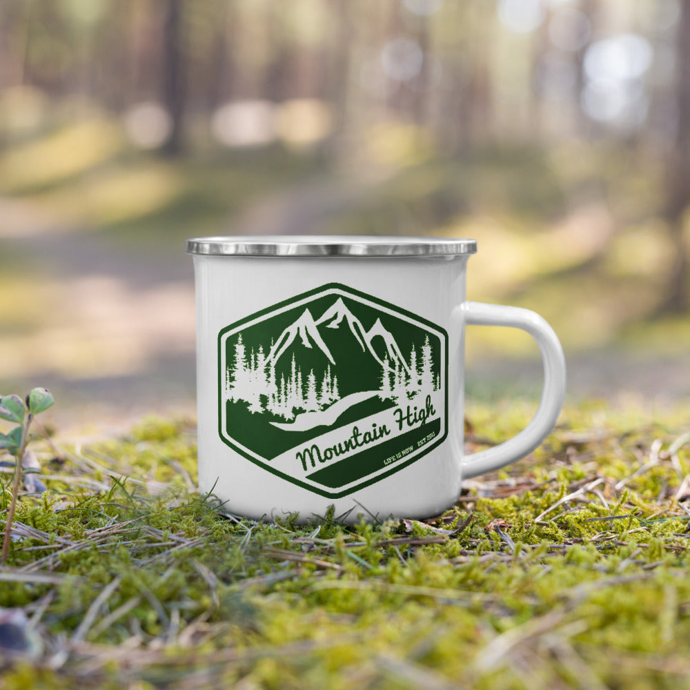 Mountain High Enamel Camper Mug