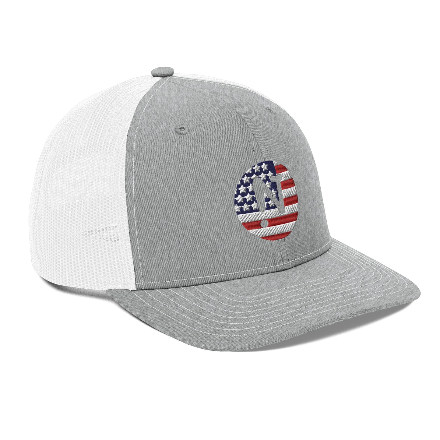 !N US Flag Trucker Cap