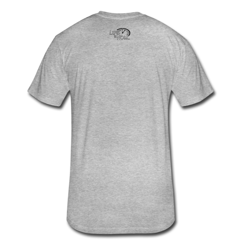 Entering Life Fitted Cotton/Poly T-Shirt - heather gray