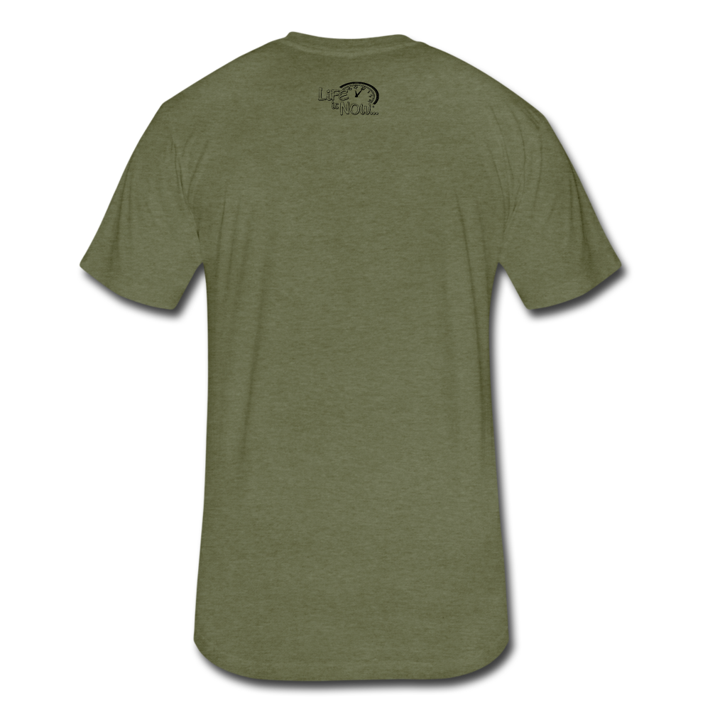 Entering Life Fitted Cotton/Poly T-Shirt - heather military green