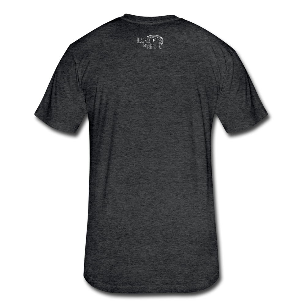 Mountain High Fitted Cotton/Poly T-Shirt - heather black
