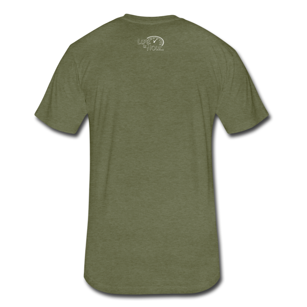 Sandwich Boardwalk Fitted Cotton/Poly T-Shirt - heather military green